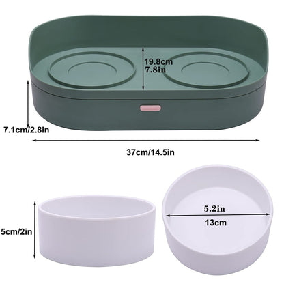 Melamine Elevated Dog Food Bowl