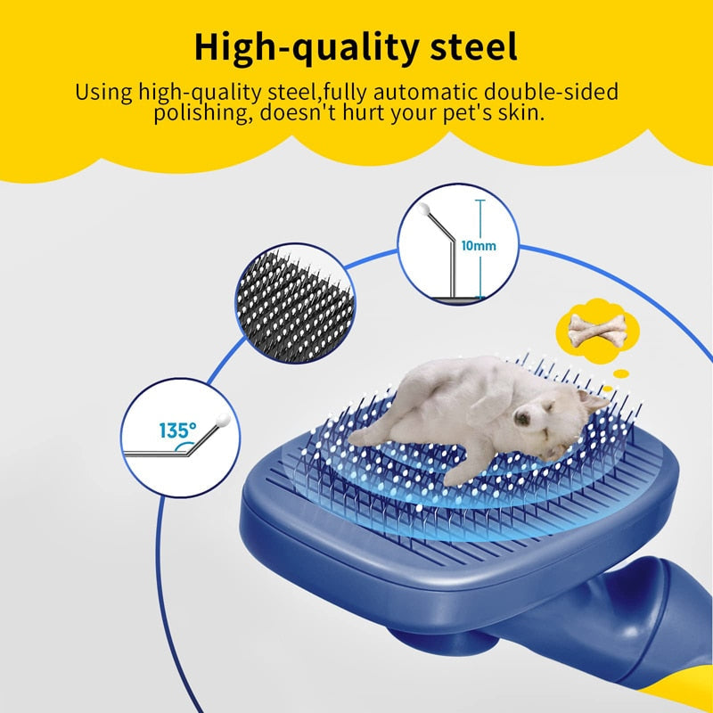 360° Rotatable Dog Slicker Brush