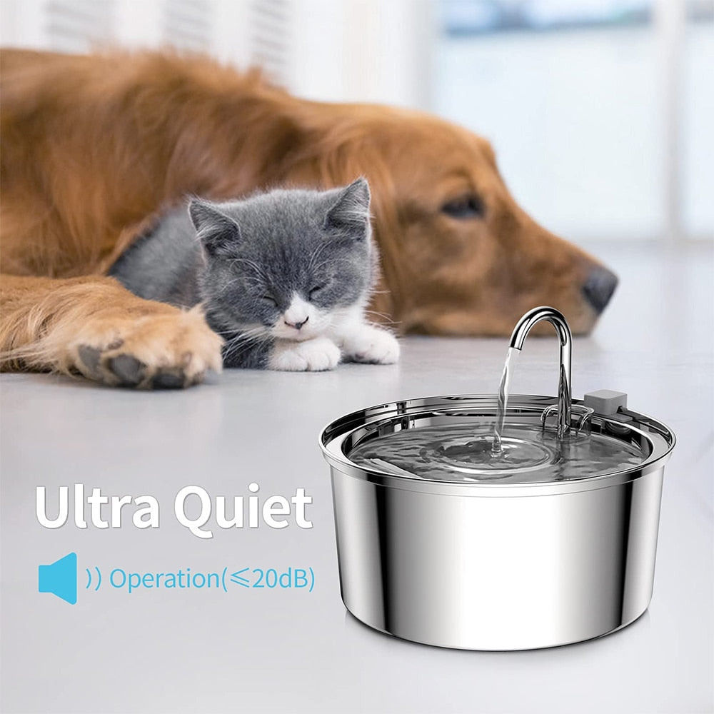 3.2L Stainless Steel Pets Water Dispenser