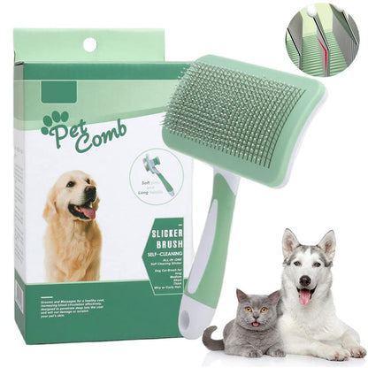 Self Cleaning Undercoat Dog Brush