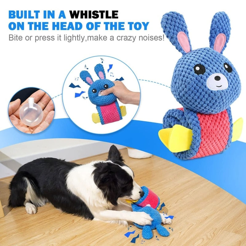 Cute Rabbit Dog Snuffle Plush Toy