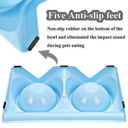 Cervical Protection 15° Tiled Dog Bowl