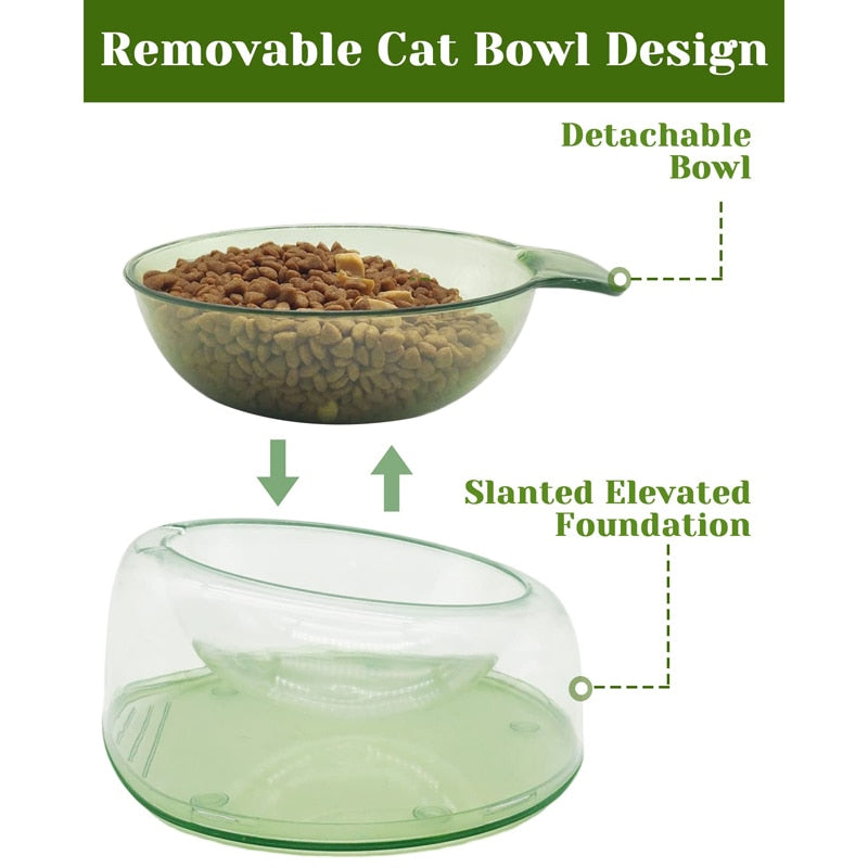 500ml Tilted Raised Pet Bowl