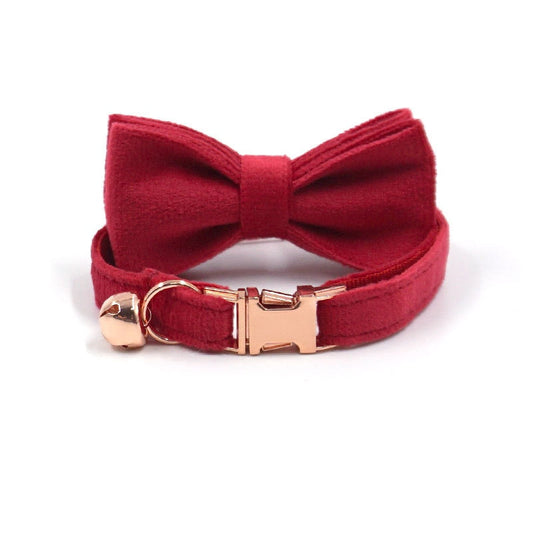 Soft Velvet Cat Bell Collar