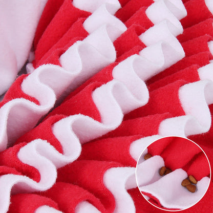 Red Fan Dog Snuffle Mat