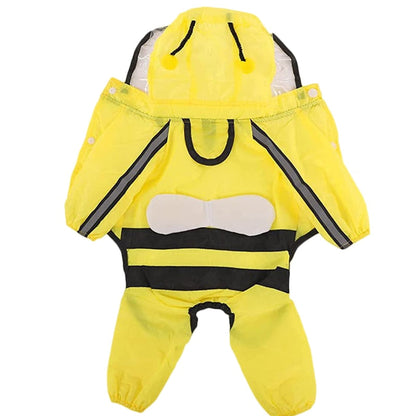 Cartoon Hooded Dog Raincoat