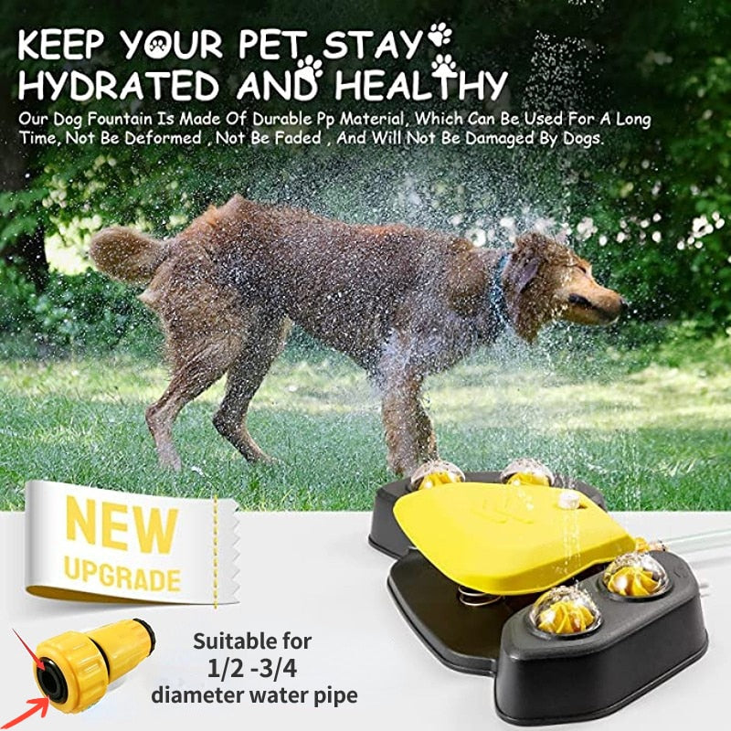 Outdoor Dog Sprinkler Water Fountain