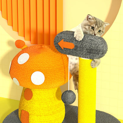 Cute Mushroom Cat Scratcher Post