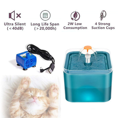 LED Lighting USB Pet Drinking Fountain