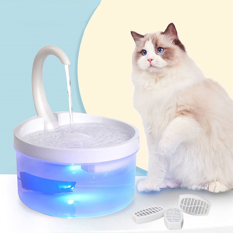 2L Automatic Cat Led Water Fountain