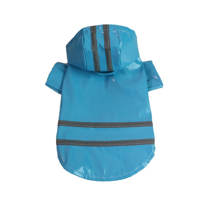 Reflective Strip Dog Hooded Raincoats