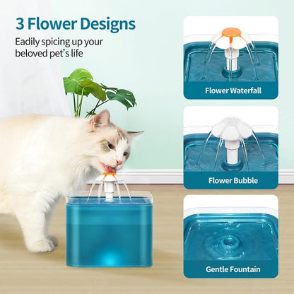 LED Lighting USB Pet Drinking Fountain