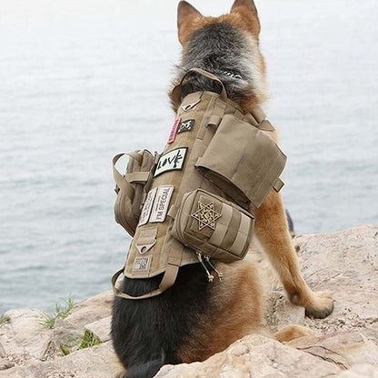 No Pull Handle Tactical Dog Harness