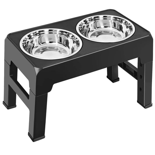 4 Heights Stainless Steel Raised Dog Bowl