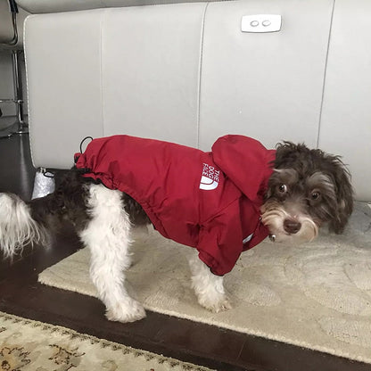 Warm Fleece Waterproof Dog Raincoats