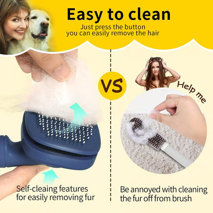 360° Rotatable Dog Slicker Brush