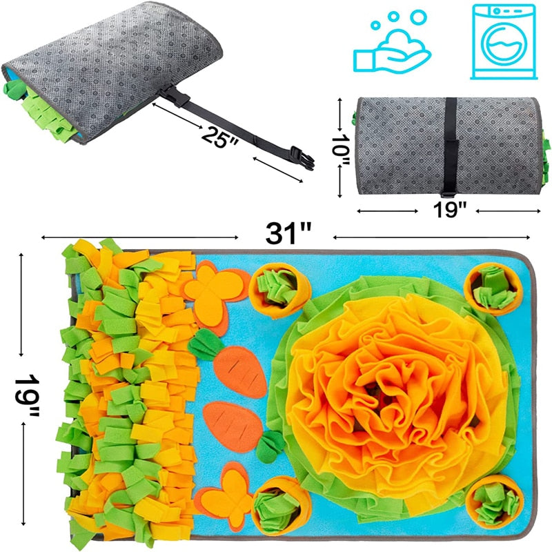 Carrot Field Large Dog Snuffle Mat