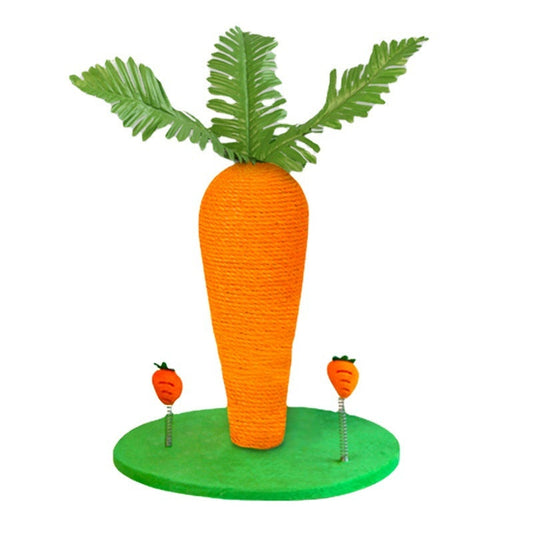 Cute Carrot Cat Scratcher Tower