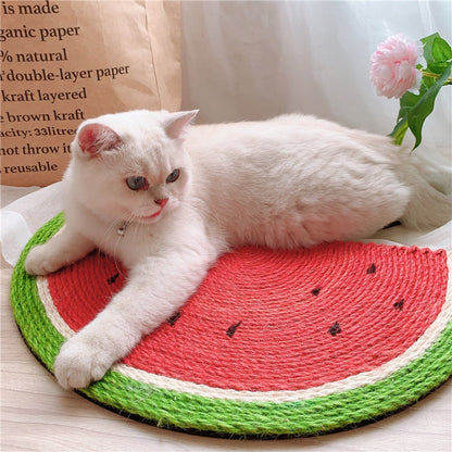 Watermelon Sisal Cat Scratcher Pad