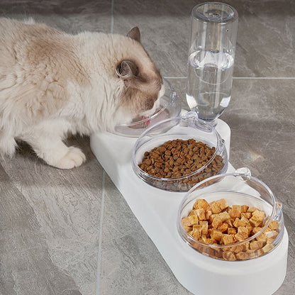 500ML 3 Bowls Pet Food Feeder