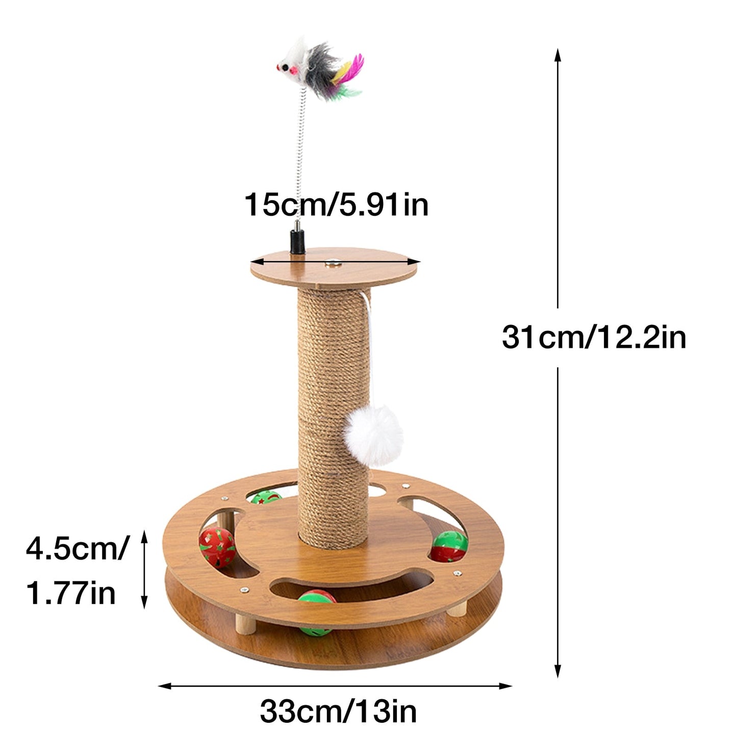 4 In 1 Cat Scratching Post