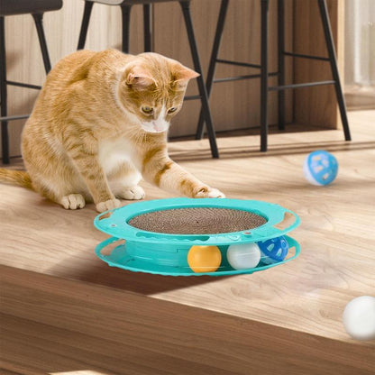 Interactive Round Cat Scratcher Toy