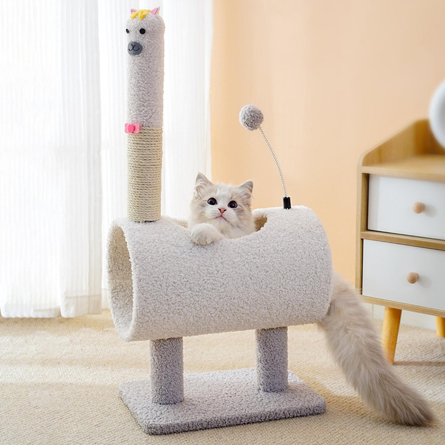 Interactive Cat Tunnels Tube Scratcher