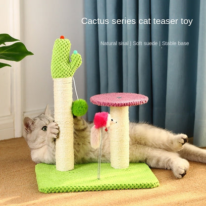 Funny Cactus Climbing Cat Rack