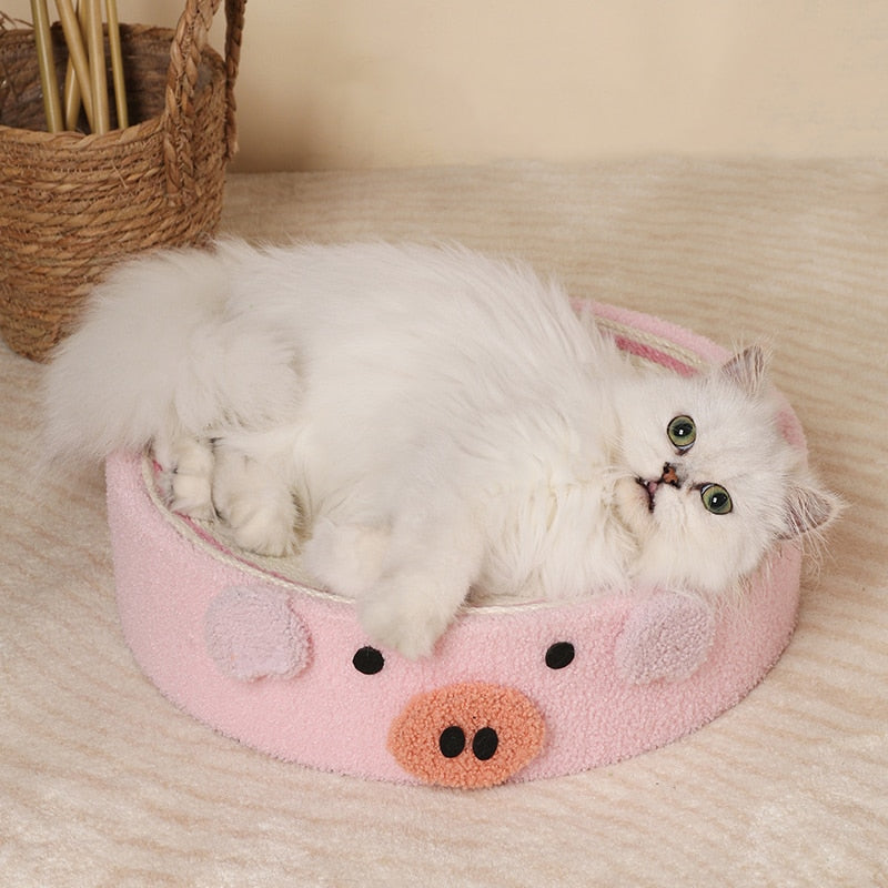 Cute Pig Sisal Cat Scratcher