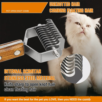 Professional Pet Dematting Undercoat Brush