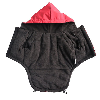 Warm Fleece Waterproof Dog Raincoats