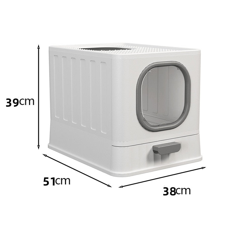 Fully Enclosed Cat Litter Box