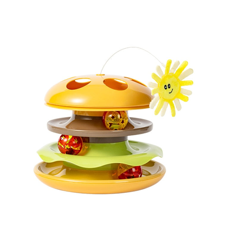 Hamburger Cats Toy Tower Tracks