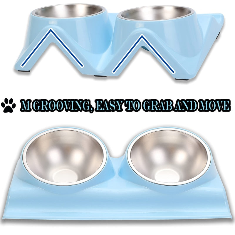 Cervical Protection 15° Tiled Dog Bowl