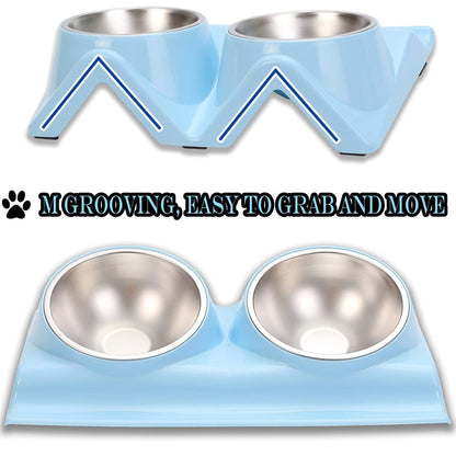 Cervical Protection 15° Tiled Dog Bowl