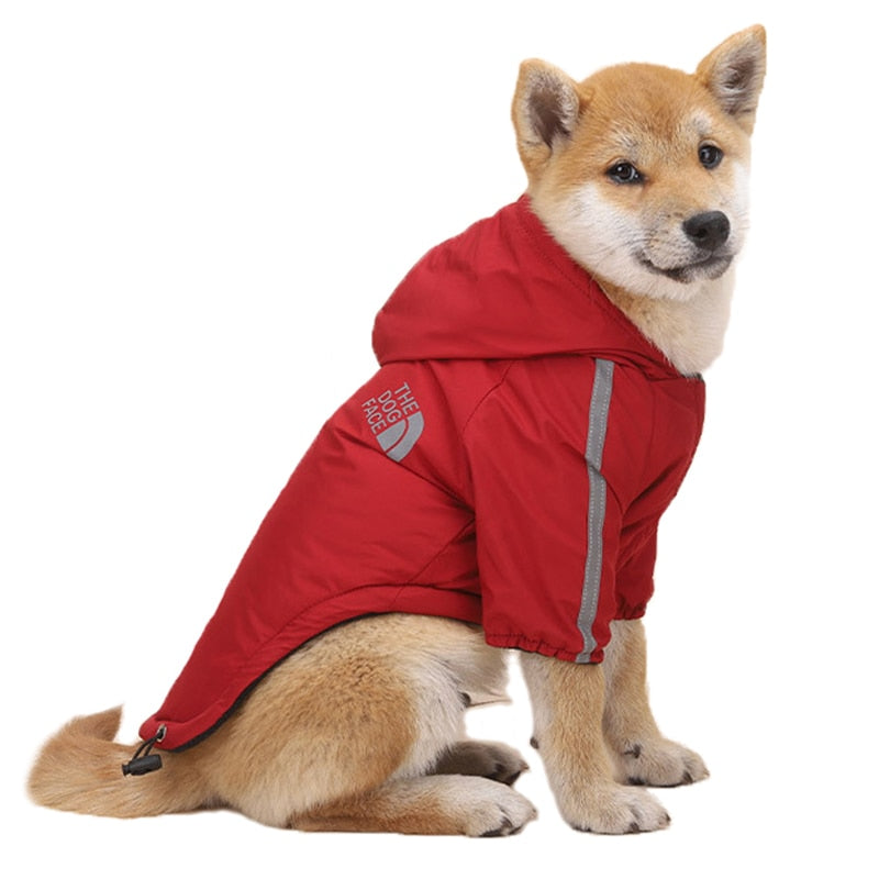 Warm Fleece Waterproof Dog Raincoats