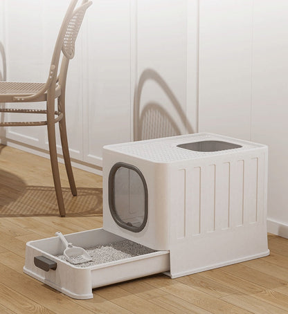 Fully Enclosed Cat Litter Box