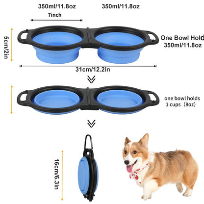 Collapsible Folding Pet Bowl