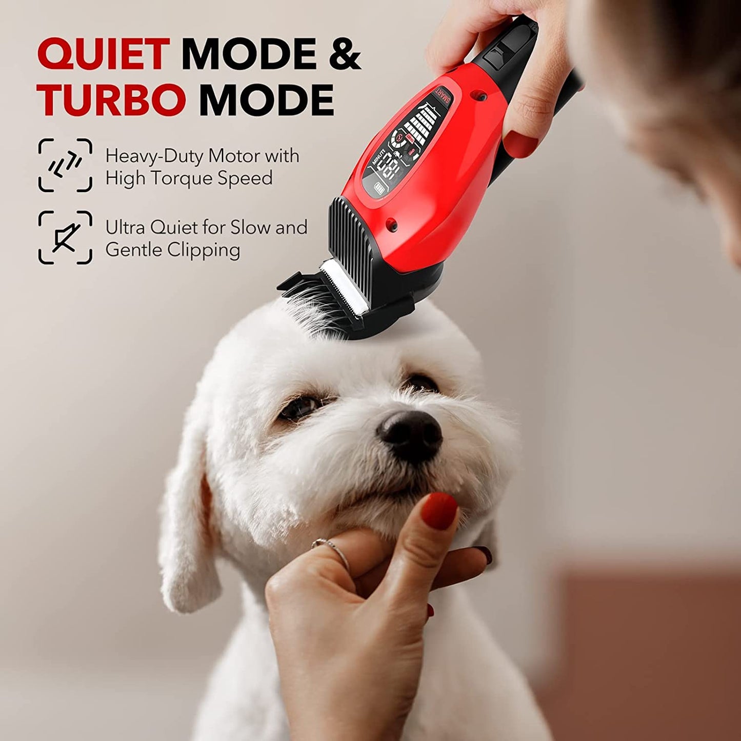 Low Noise 3 Modes Dog Hair Clippers