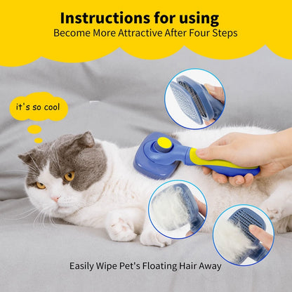 360° Rotatable Dog Slicker Brush